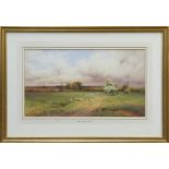 Henry John Sylvester Stannard (1870 - 1951), watercolour - sheep grazing, signed and dated 1901,