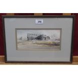 John Western, 20th century pencil and watercolour - The Thatched Barn, signed and dated '88,