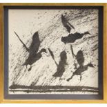 *Denis Wirth-Miller (1915 - 2000), oil on canvas - 'Study for Four Ducks in movement', 1969,