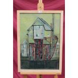 Joyce Pallot (1912 - 2004), oil on board - Marriage's Mill, signed, inscribed and dated 1956,