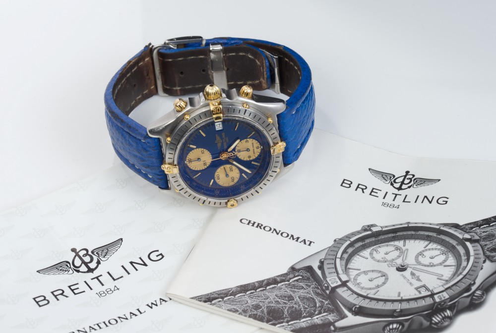 Gentlemen's Breitling Chronomat Chronograph wristwatch with bi-metal case, - Image 3 of 3