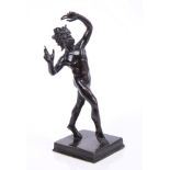 Late 19th / early 20th century Grand Tour Continental bronze figure after the antique depicting