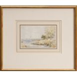 Thomas Churchyard (1798 - 1865), pencil and watercolour - Kyson Point, in glazed gilt frame,