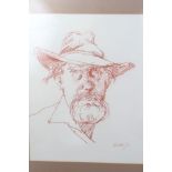 Peter Collins, collection of portraits - various mediums on paper - including self portraits,