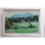 Peter Collins, pair of oils on board - landscapes, South of France, signed and dated '71,