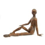 Late 19th / early 20th century carved wood jointed artists' model,