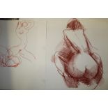 Peter Collins - collection of unframed works on paper - predominantly life drawings - various