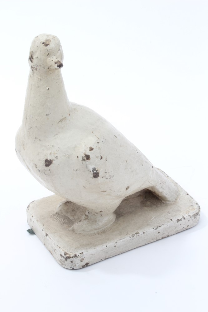 Antique novelty doorstop in the form of a pigeon,