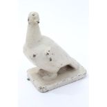 Antique novelty doorstop in the form of a pigeon,