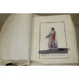 Of French Revolution interest - group of ten late 18th century French School watercolours of state