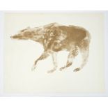 *Dame Elisabeth Frink (1930 - 1993), lithograph - 'Bear', from the Wild Animals series, unsigned,