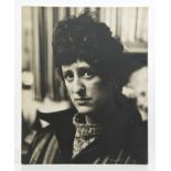 Peter Collins, silver gelatin photographic print - Elisabeth Frink in her studio, signed,