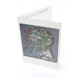 *Dame Elisabeth Frink (1930-1993), Christmas card - Green Man,