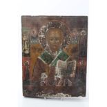 18th / 19th century Russian icon depicting a Saint,