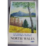 After Peter Collins, British Railways poster, circa 1950s, 'North Wales', 102cm x 68cm,