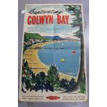 After Peter Collins, British Railways poster, circa 1950s, 'Captivating Colwyn Bay', 102cm x 62cm,