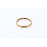Gold (22ct) wedding band ring CONDITION REPORT Total gross weight approx 2.