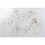 Peter Collins, thirteen, mostly on paper, life studies - in a variety of mediums,