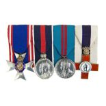 Medal group - comprising Royal Victorian Order members badge (M.V.O.