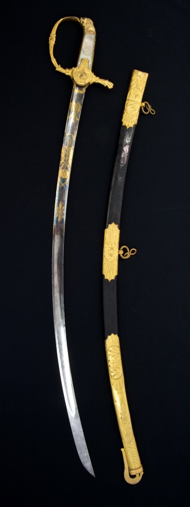 + Fine early 19th century Swedish Royal Presentation sword, presented by King Charles XIV to C. A.