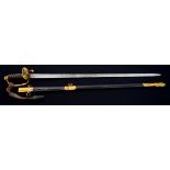 Scarce Victorian Honourable Artillery Company Officers' sword with gilt copper hilt,