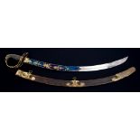 Good George III 1803 pattern Infantry Officers' sabre with gilt copper lion's head hilt with