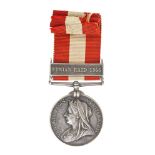 Canada General Service medal with one clasp - Fenian Raid 1866, named to Pte. C. J. Thomas.