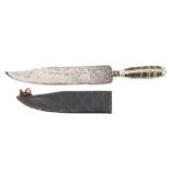 Unusual early 19th century, probably Southern Italian hunting knife of large proportions,