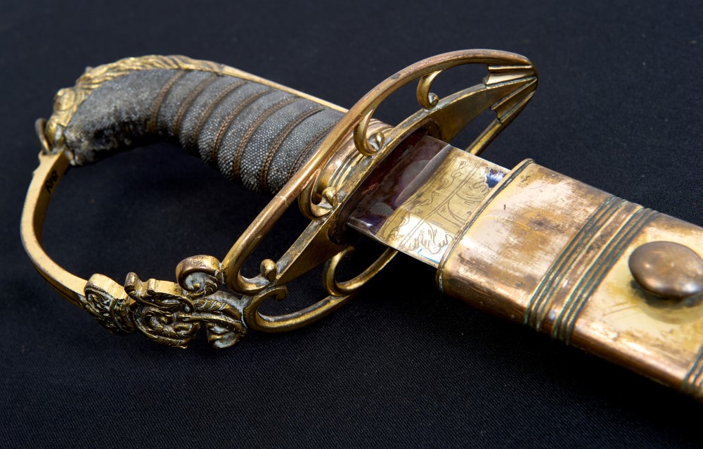 Good George III 1803 pattern Infantry Officers' sabre with gilt copper lion's head hilt with - Image 3 of 22