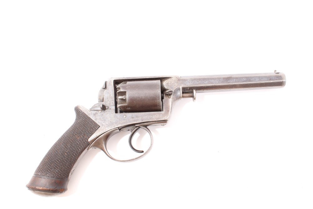 Victorian Deane Adams & Deane 54 bore five-shot single-action percussion self-cocking revolver, - Image 5 of 6