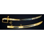 Fine and rare Lloyd's Patriotic Fund sword of 50 Guinea-type awarded to Lieutenant James Boxer of H.