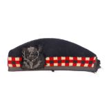 Edwardian Seaforth Highlanders (Duke of Albany's) Glengarry cap with Officers' silver badges
