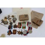 Second World War medal group in box of issue - comprising 1939 - 1945 Star, Burma Star,