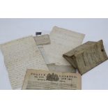 Selection of various 19th century military documents - to include Victorian Commission and Kings