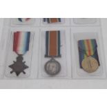 First World War casualty trio - comprising 1914 - 1915 Star, named to T-3439 Cpl. F. Fowle. R.W.