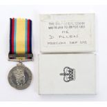 Gulf War medal 1990 - 1991, with 16 Jan -29 Feb 1991 clasp name 'Mr D.