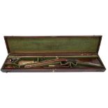 Fine Georgian cased 18 bore flintlock sporting gun by Wheeler, London, circa 1820,