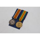 First World War pair - comprising War and Victory medals, named to 2nd Lieut R. E. Morgan.