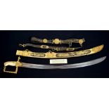 Fine and rare Lloyd's Patriotic Fund sword and belt of 100 Guinea value,