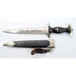 Scarce Nazi SS model 1933 dagger, by Robert Klaas, Solingen,