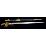 Fine Victorian 1827 pattern Naval Officers' sword by Henry Williamson (no.