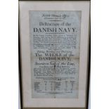 Norfolk Chronicle Office Wednesday April 15th 1801 'Destruction of the Danish Navy' News poster