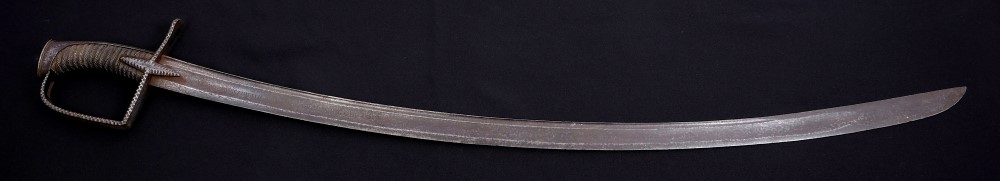 Scarce George III 1788 pattern Light Cavalry Officers' sword with faceted and reeded stirrup guard, - Image 2 of 2