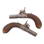 Fine pair of George IV percussion muff pistols, signed by G. W.