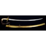 Victorian 1831 pattern General Officers' Mameluke sword with ivory grips,