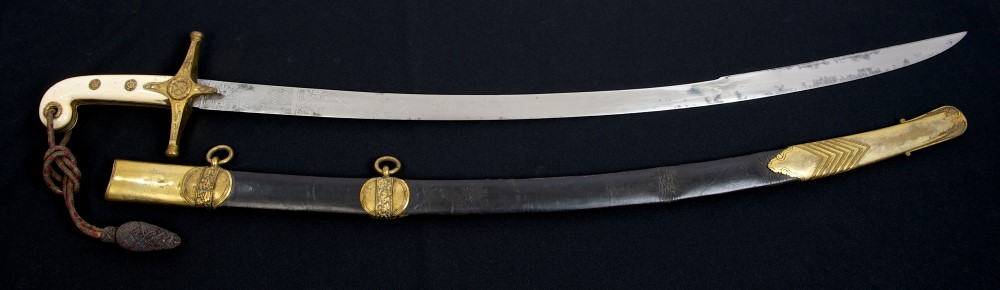 William IV 1831 pattern General Officers' Mameluke sword with ivory grips,