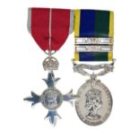 Interesting Elizabeth II medal pair - comprising M.B.E.