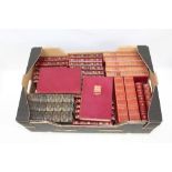 Books - box of bindings - twenty-four volumes of Scott - well bound,