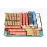 Books - Pope's Works 1722 nine volumes well-bound and ten others - including Boswell's Life of