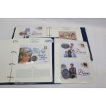 Stamps - Diana Princess of Wales collection issued by Westminster Company - selection includes